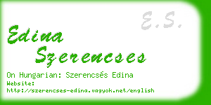 edina szerencses business card